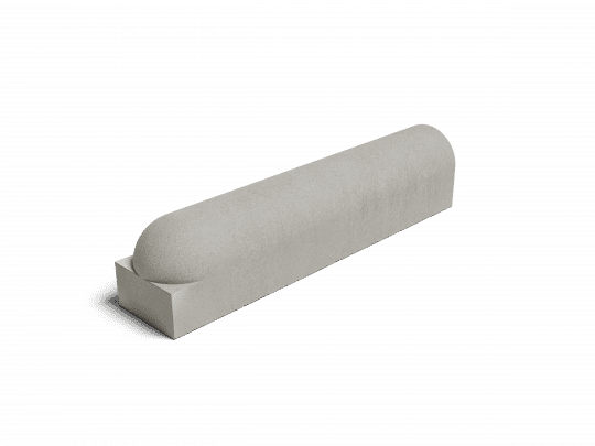 Parkstopp Hochbord 900 mm, grau