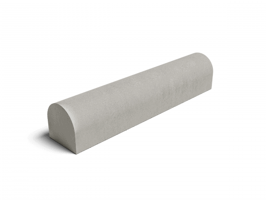 Parkstopp Hochbord gerade 1000 mm, grau