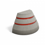 Betonpoller Typ V mit Reflexfolie