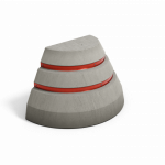 Betonpoller Typ V mit Reflexfolie
