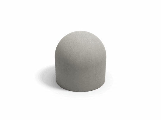 101301 Halbkugel DN500x500 mm, Grau