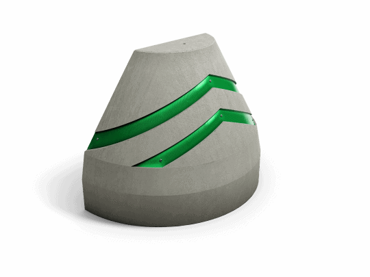 Kegelpoller Typ II mit Reflexfolie