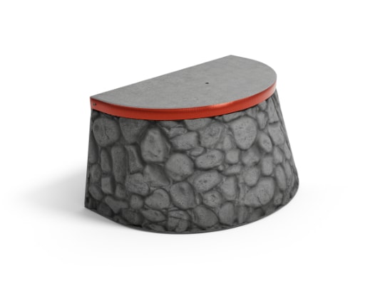 PKW-Anfahrschutzpoller Natursteinoptik