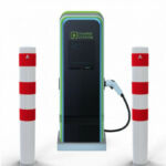 Rammschutzpoller als E-Ladesäulenschutz