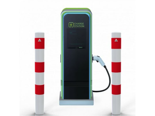 Absperrpoller als E-Ladesäulenschutz