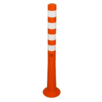 Flexipfosten® – orange – mit retroreflektierenden Streifen