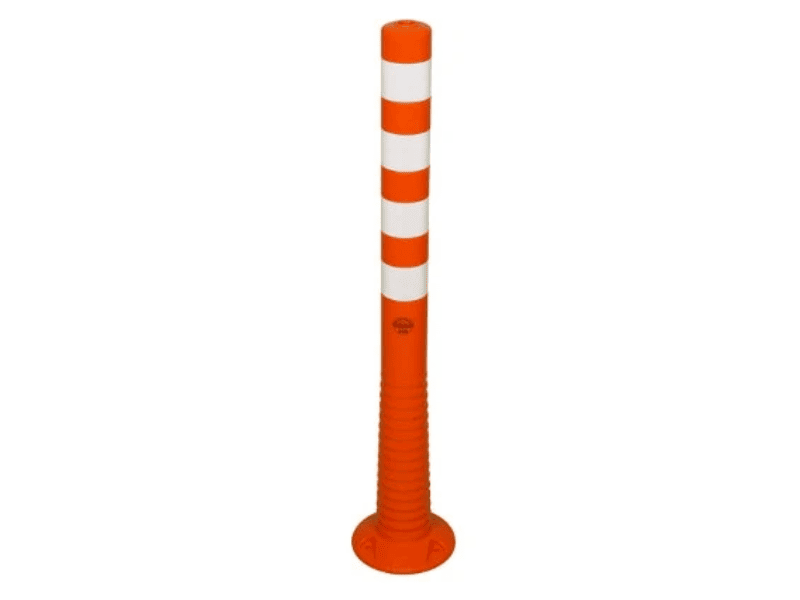 Flexipfosten® – orange – mit retroreflektierenden Streifen