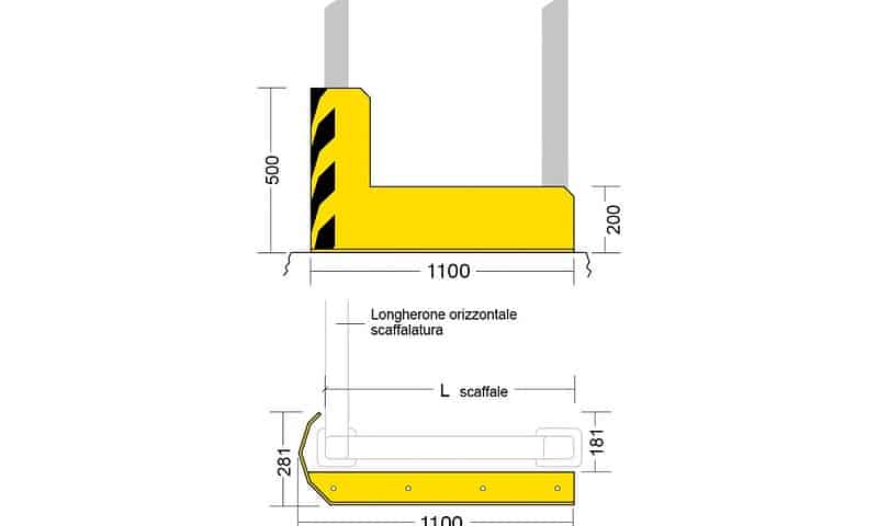 PTS-A Regalstirnseitenschutz PTS-A