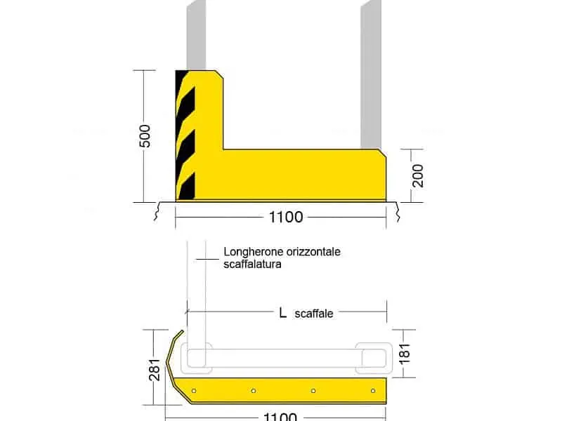 Regalstirnseitenschutz PTS-A